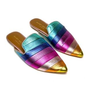 Kurt Geiger Multicolor Metallic Mules